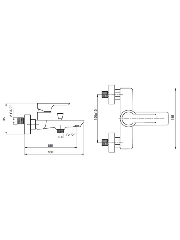 Смеситель Ahti Somero SO405001 хром схема