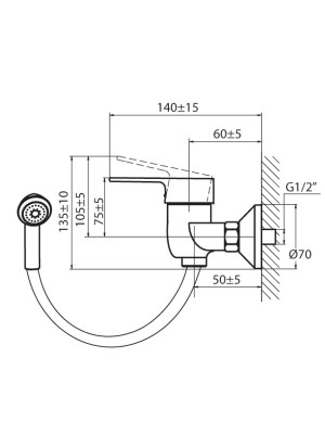 Смеситель Ahti Satakunta SK305000 хром схема