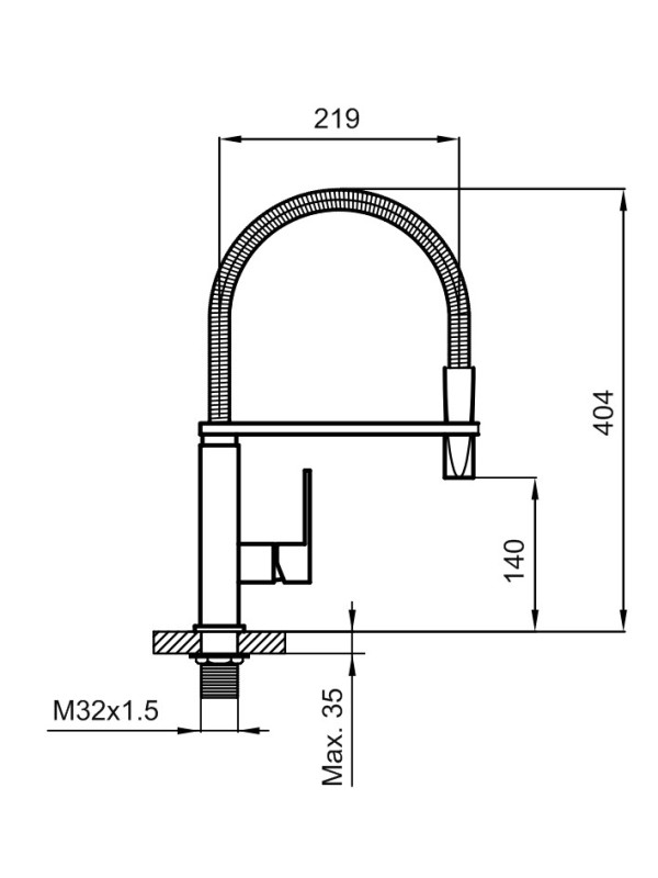 Смеситель Ahti Kemi KM823019 хром схема