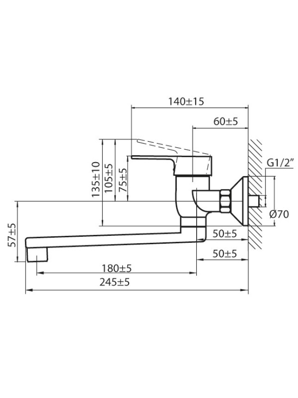 Смеситель Ahti Satakunta SK105002 хром схема