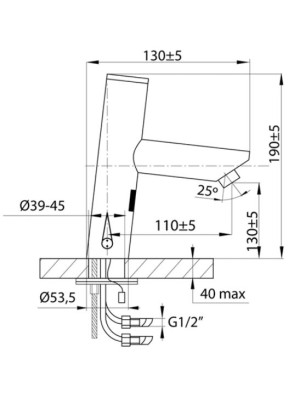Смеситель Ahti SN207501 хром схема