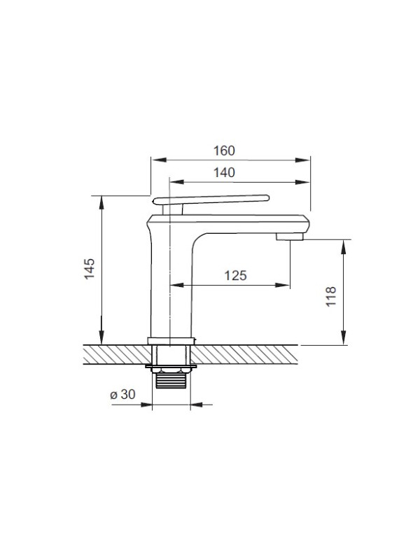 Смеситель Ahti Alavus AV201001 хром схема