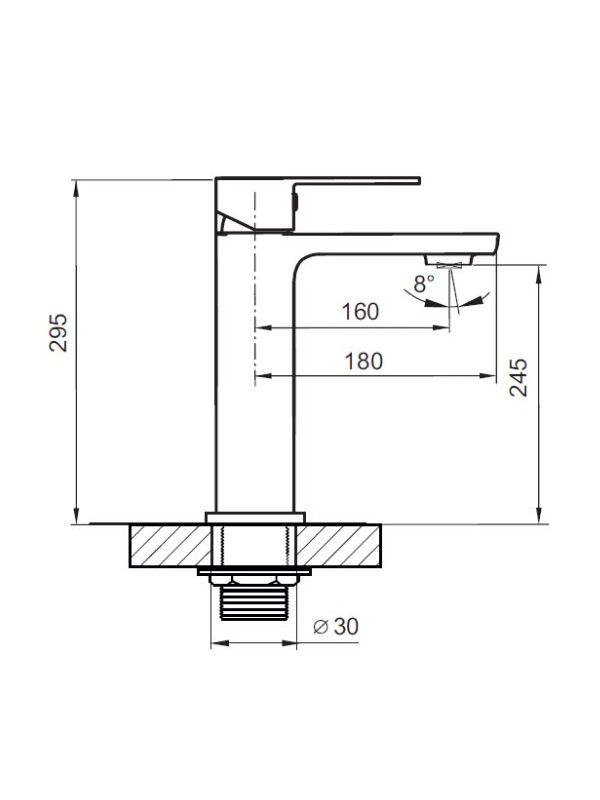 Смеситель Ahti Heinola HN202001 хром схема
