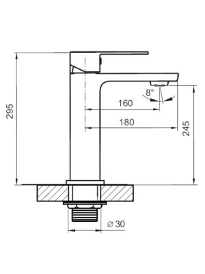 Смеситель Ahti Heinola HN202001 хром схема