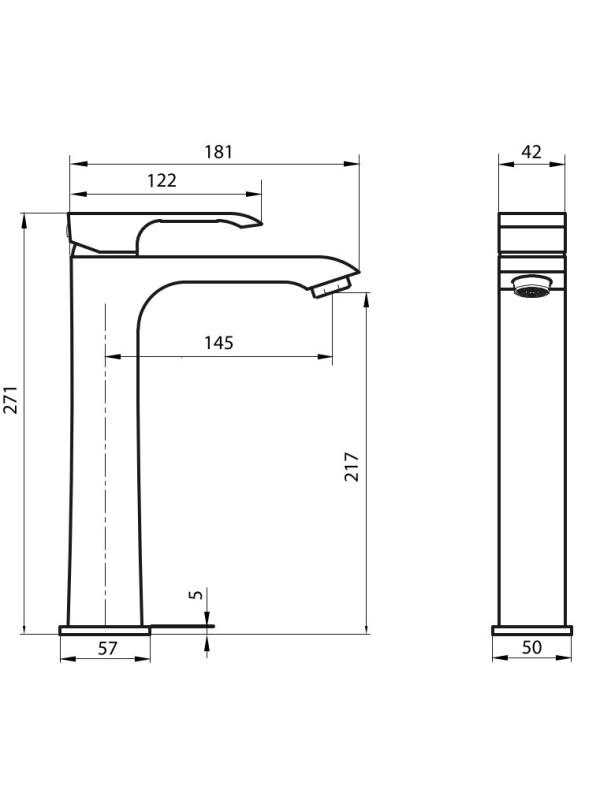 Смеситель Ahti Kerava KA202001 розовое золото схема