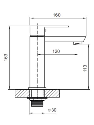 Смеситель Ahti Somero SO201001 хром схема