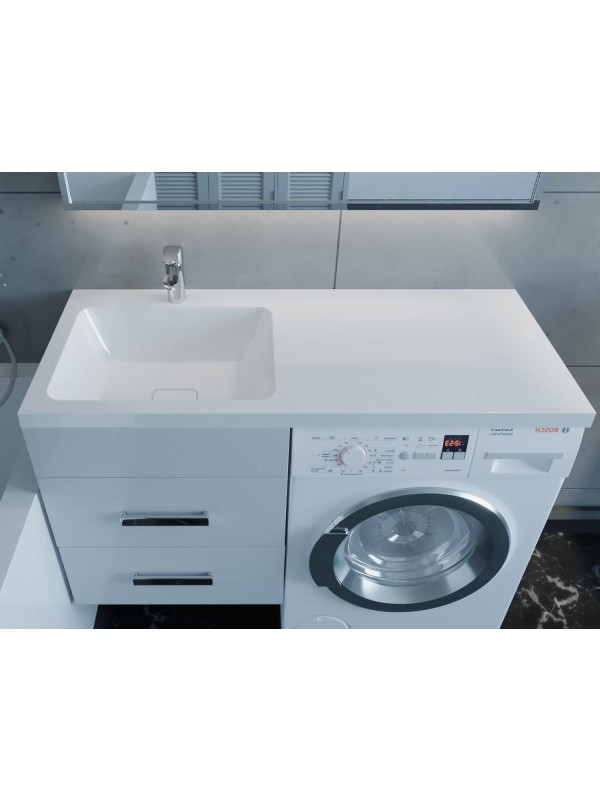 Умывальник Madera Kamilla 120 L в интерьере