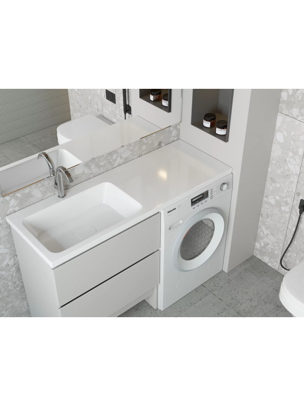 Умывальник Madera Kamilla 130 L в интерьере