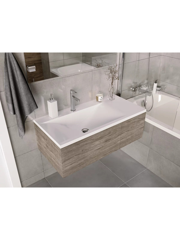 Умывальник Madera Pulsus 90 L в интерьере