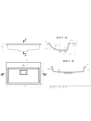 Умывальник Versalia Absolute 60 схема