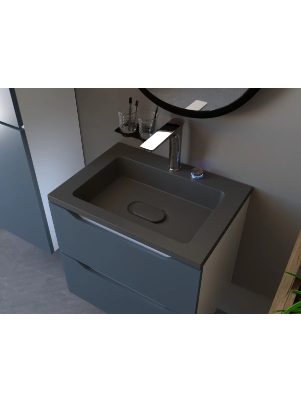 Умывальник Versalia Modul 65 Black в  интерьере
