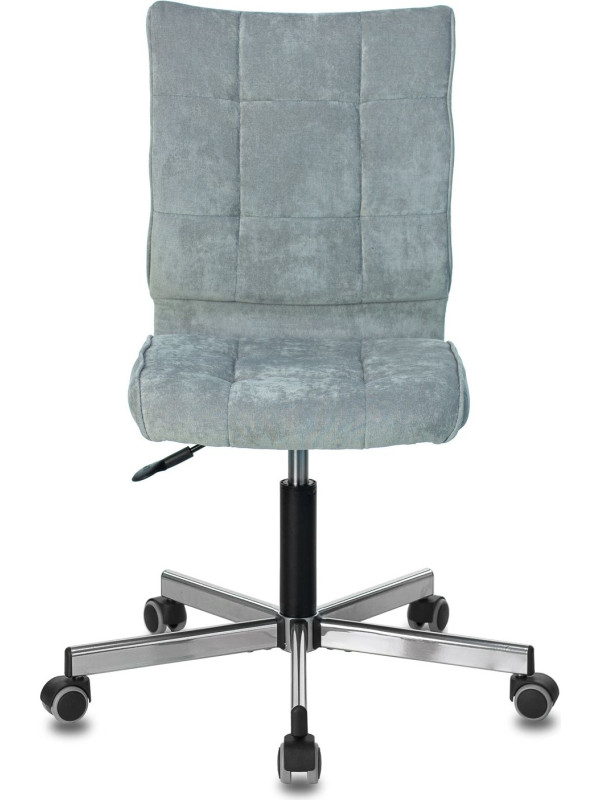 Кресло компьютерное Бюрократ CH-330M серо-голубой вид спереди