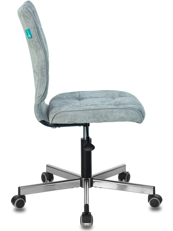 Кресло компьютерное Бюрократ CH-330M серо-голубой вид сбоку