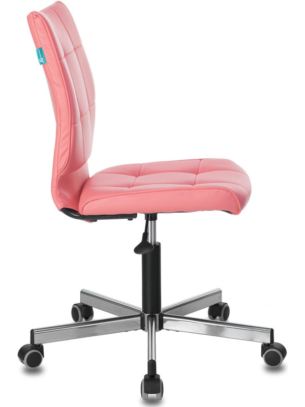 Кресло компьютерное Бюрократ CH-330M розовый вид сбоку
