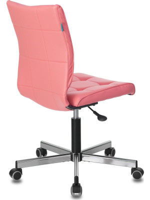 Кресло компьютерное Бюрократ CH-330M розовый вид сзади