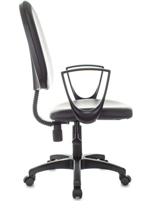 Кресло компьютерное Бюрократ CH-1300N черный вид сбоку