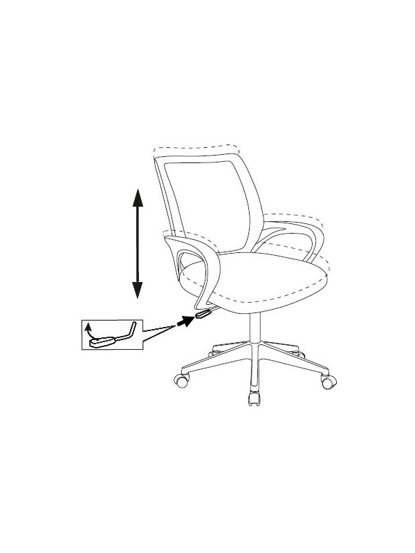 Кресло компьютерное Бюрократ CH-695NLT черный/красный педаль