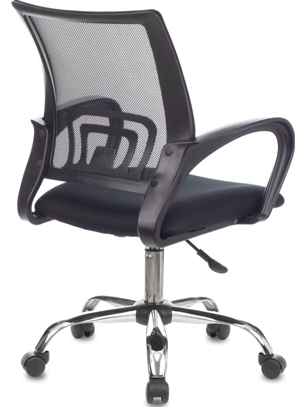 Кресло компьютерное Бюрократ CH-695NLTSL черный вид сзади