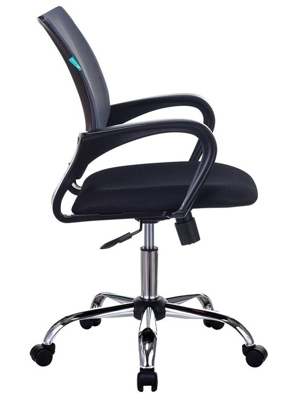 Кресло компьютерное Бюрократ CH-695NSL темно-серый вид сбоку