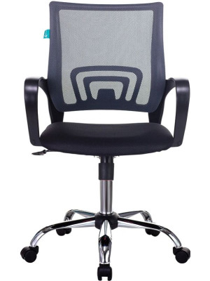 Кресло компьютерное Бюрократ CH-695NSL темно-серый вид спереди