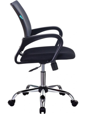 Кресло компьютерное Бюрократ CH-695NSL темно-серый вид сбоку