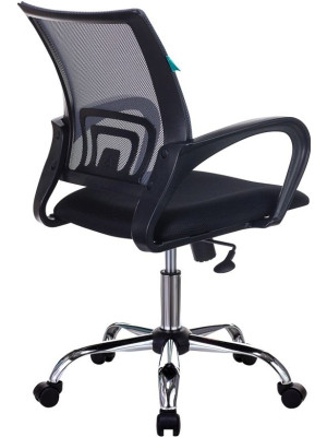 Кресло компьютерное Бюрократ CH-695NSL темно-серый вид сзади