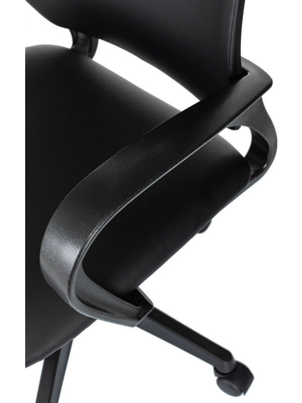 Кресло компьютерное Бюрократ CH-695N черный (экокожа) подлокотники
