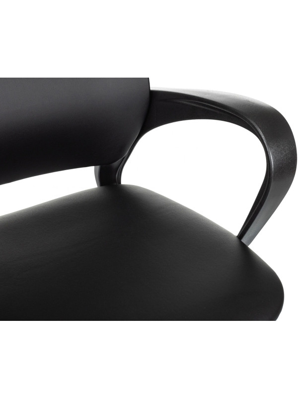 Кресло компьютерное Бюрократ CH-695N черный (экокожа) подлокотники сбоку