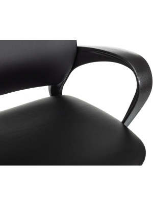 Кресло компьютерное Бюрократ CH-695N черный (экокожа) подлокотники сбоку