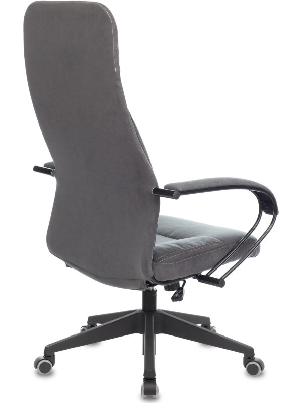 Кресло компьютерное Бюрократ CH-608Fabric темно-серый вид сзади