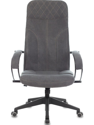 Кресло компьютерное Бюрократ CH-608Fabric темно-серый вид спереди