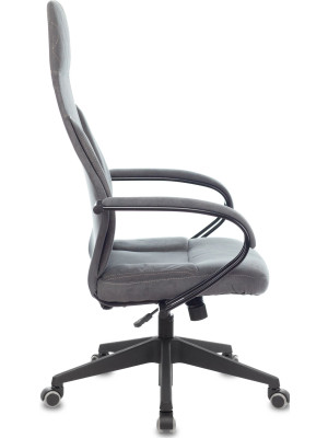 Кресло компьютерное Бюрократ CH-608Fabric темно-серый вид сбоку