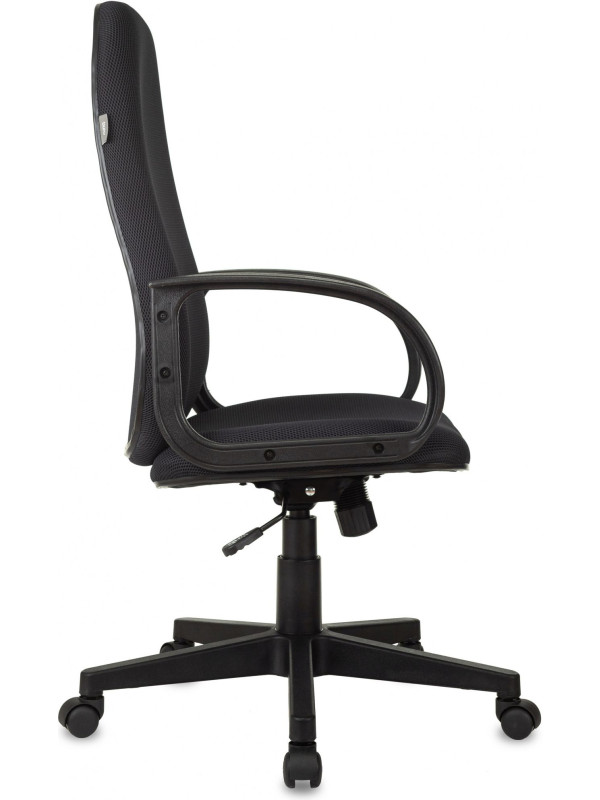 Кресло компьютерное Бюрократ Ch-808AXSN/G темно-серый вид сбоку