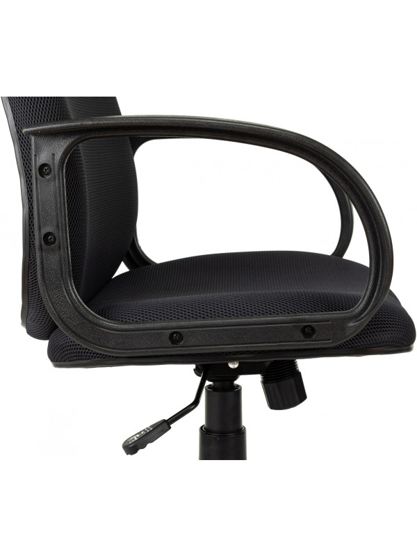 Кресло компьютерное Бюрократ Ch-808AXSN/G темно-серый вид сбоку подлокотники