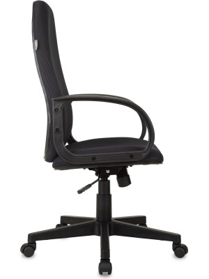 Кресло компьютерное Бюрократ Ch-808AXSN/G темно-серый вид сбоку