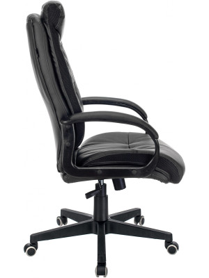 Кресло компьютерное Бюрократ CH-824 черный вид сбоку