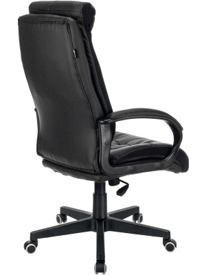 Кресло компьютерное Бюрократ CH-824 черный вид сзади