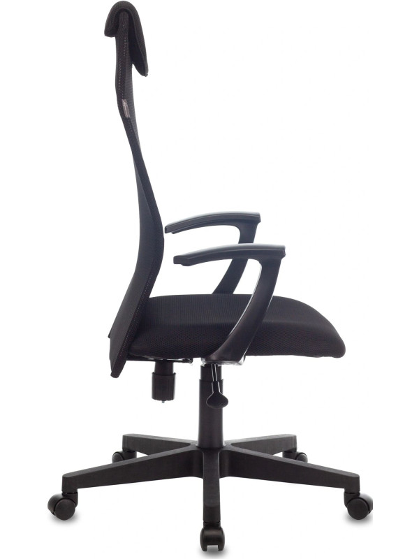 Кресло компьютерное Бюрократ KB-8 черный вид сбоку