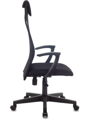 Кресло компьютерное Бюрократ KB-8 черный вид сбоку