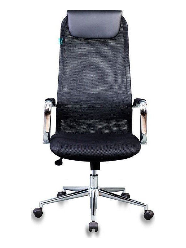 Кресло компьютерное Бюрократ KB-9N черный вид спереди