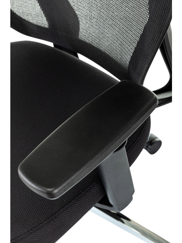 Кресло компьютерное Бюрократ MC-412N-H черный подлокотники