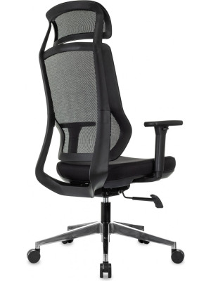 Кресло компьютерное Бюрократ MC-412N-H черный вид сзади