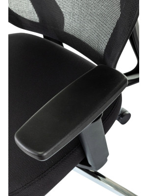 Кресло компьютерное Бюрократ MC-412N-H черный подлокотники