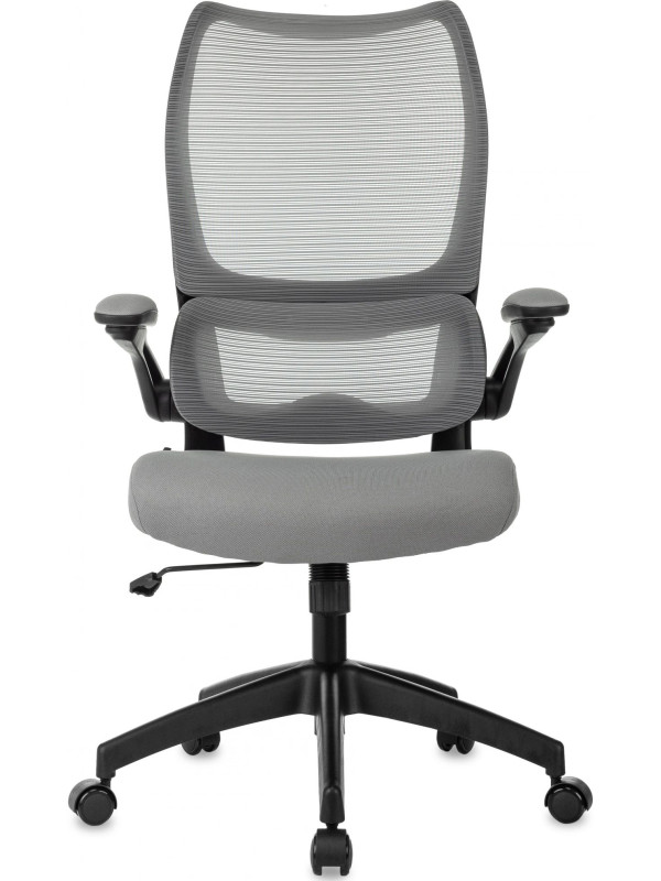 Кресло компьютерное Бюрократ Sigma 1 серый вид спереди