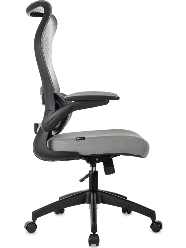 Кресло компьютерное Бюрократ Sigma 1 серый вид сбоку