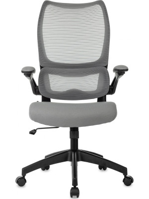 Кресло компьютерное Бюрократ Sigma 1 серый вид спереди