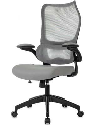 Кресло компьютерное Бюрократ Sigma 1 серый вид слева