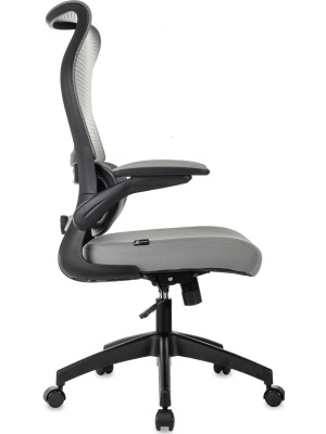 Кресло компьютерное Бюрократ Sigma 1 серый вид сбоку