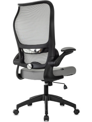 Кресло компьютерное Бюрократ Sigma 1 серый вид сзади