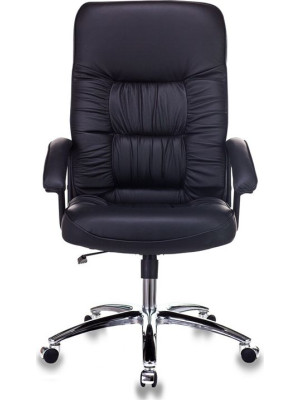 Кресло компьютерное Бюрократ T-9908AXSN-AB черный вид спереди